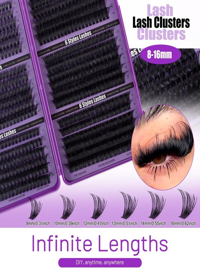 CMAYOME Lash Clusters Kit 684Pcs D Curl Natural Fake Eyelashes with Bond and Seal - Image 3