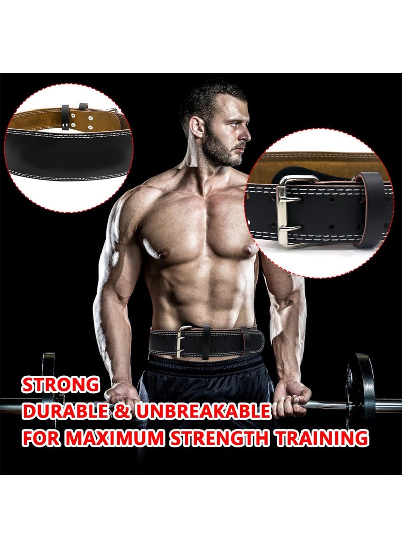KINGMAZI Lever Buckle Weight Lifting Leather Belt Gym back Support For men And Women Training Fitness Exercise For Tough Workouts Power Lifters Supports Lumbar Lower Back - Image 5