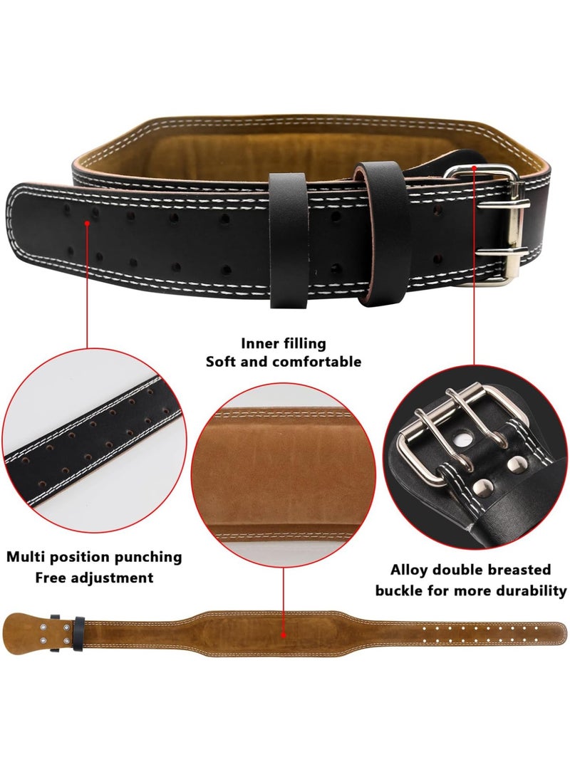 KINGMAZI Lever Buckle Weight Lifting Leather Belt Gym back Support For men And Women Training Fitness Exercise For Tough Workouts Power Lifters Supports Lumbar Lower Back - Image 3