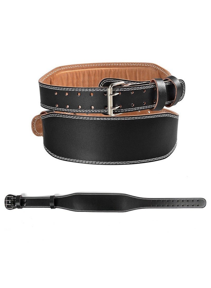KINGMAZI Lever Buckle Weight Lifting Leather Belt Gym back Support For men And Women Training Fitness Exercise For Tough Workouts Power Lifters Supports Lumbar Lower Back - Image 1