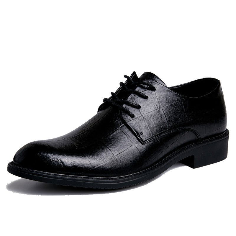 Men'S Shoes 2024 Spring And British Style Black Casual Leather Shoes Men'S Business Formal Work Trendy Shoes - Image 4