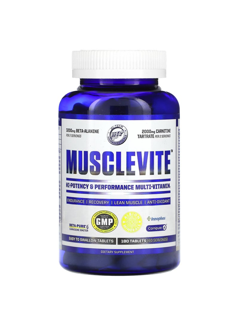 Musclevite, Hi-Potency & Performance Multi-Vitamin, 180 Tablets