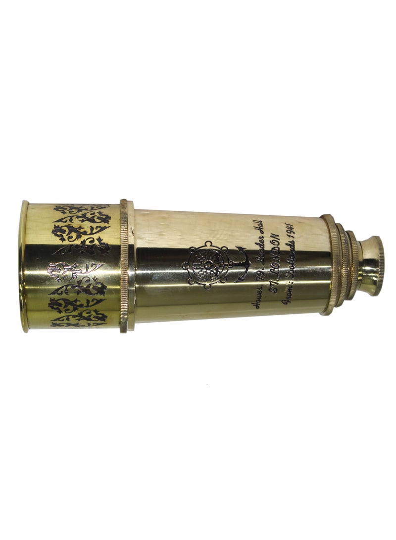 Latas Brass Monocular Decorative Telescope | Working Antique Spyglass Telescope Gift 17 Inch-02  - Image 1