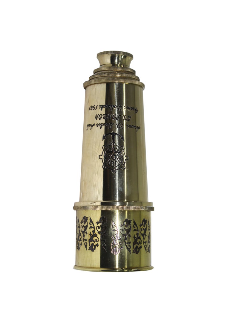 Latas Brass Monocular Decorative Telescope | Working Antique Spyglass Telescope Gift 17 Inch-02  - Image 2