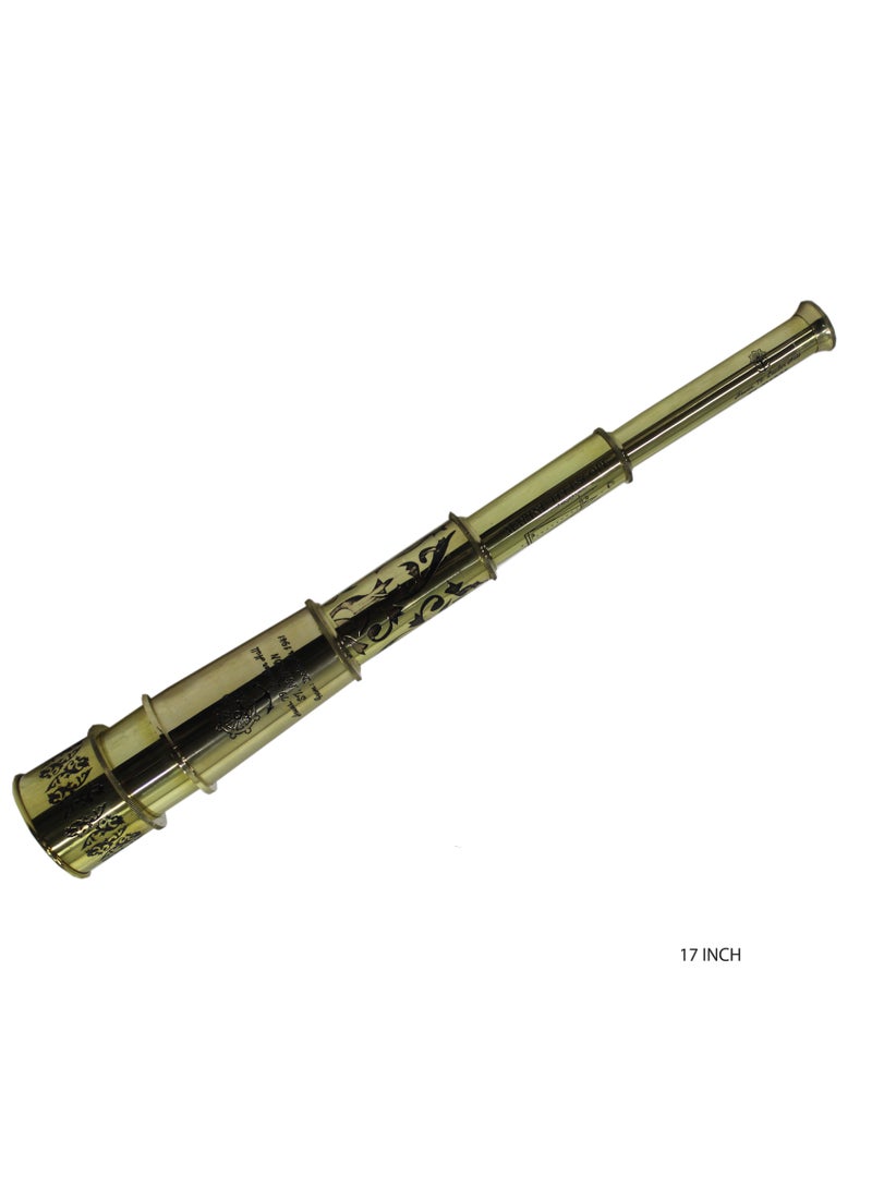 Latas Brass Monocular Decorative Telescope | Working Antique Spyglass Telescope Gift 17 Inch-02  - Image 3