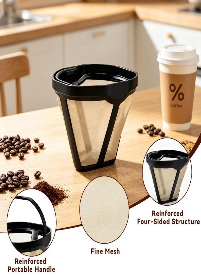 brikinte 2 Pack Reusable Coffee Filters Compatible with Ninja Coffee Maker，Basket Coffee Filters for Ninja CE251 CE451 CFN601 - Image 3