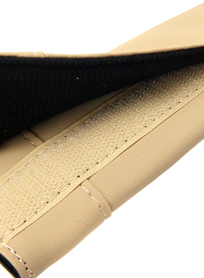 LAWAZIM 2-Piece Seat Belt Cover - Brown - Universal Soft Comfortable Shoulder Strap Harness Pads Cushion for Adults, Leather Seat Belt Protectors for Driving Comfort - Ideal for Cars, SUVs, Daily Use - Image 4