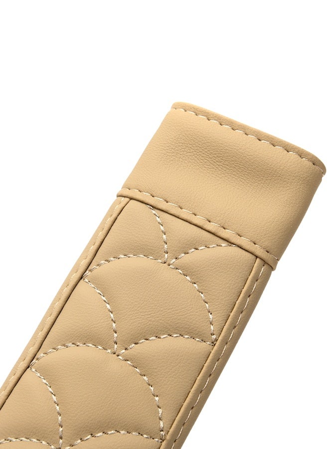 LAWAZIM 2-Piece Seat Belt Cover - Brown - Universal Soft Comfortable Shoulder Strap Harness Pads Cushion for Adults, Leather Seat Belt Protectors for Driving Comfort - Ideal for Cars, SUVs, Daily Use - Image 5