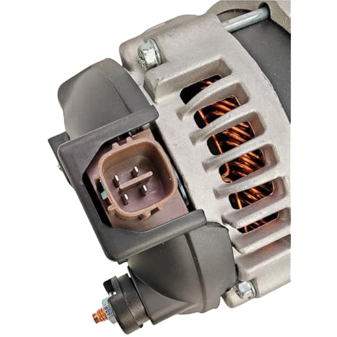 WHEELZEN Alternator Compatible With For Honda Accord L4 2.4L 2003-2007 Replace 31100-RAA-A01 31100RAAA01 With 2 Pcs Belts & 3 Pcs Bolts - Image 5