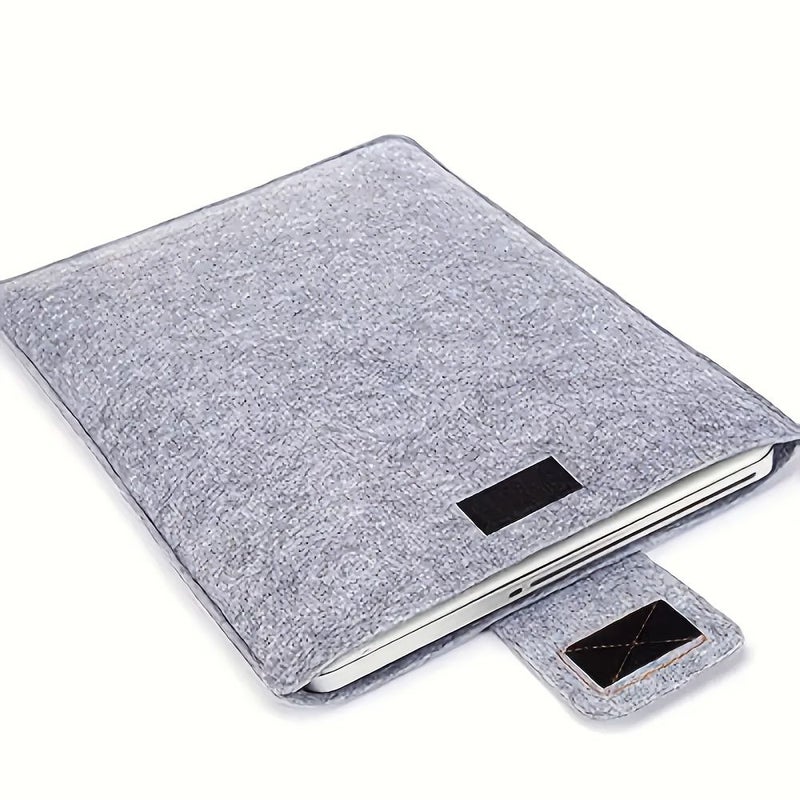 Black Felt Sleeve Ultra Thin Portable Laptop Case Suitable For Most 15 Inches Laptop Tablet Inner Bag - Image 4