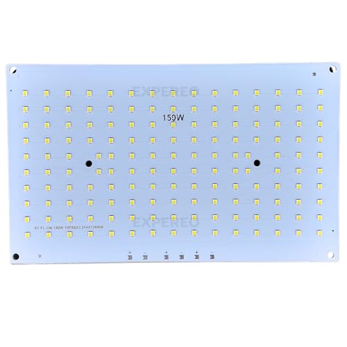 EXPEREO® 150 Watt LED MCPCB || High Lumen LED || 140 Lumen Per Watt - Colour: White - 6500 K || Life Span: 50000 Hrs || PCB Size - 214 x 129 mm - Pack of 1 - Image 1