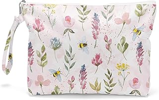 Fokongna Makeup Bag, Toiletry Bag, Waterproof Large Capacity Travel Cosmetic Bag, Zipper Pouch for Women, Girls, Mom, - Image 1