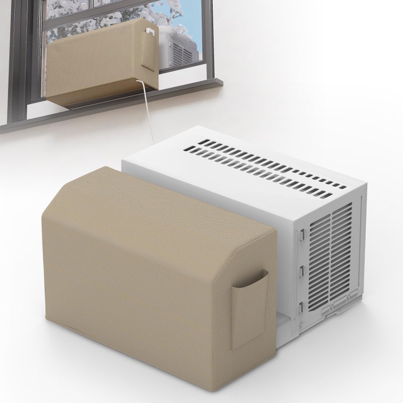 Powrocket Indoor Air Conditioner Cover for UShape Window AC UnitsWindproof Design for Inside AC Unit All Side CoveredBlock Cold Air and DustWinter Window Air Conditioner Cover Indoor - Image 2