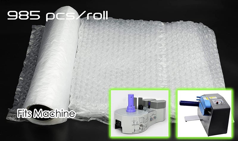 LDS Industry LDS Length 984ft Air Cushion Wrap Roll Quilt Bubble Air Pillow Sheet Film Air Cushion Wrap (Air Bubble Film - Inflatable Bubbles - 15"x10"x14μm) - Image 2
