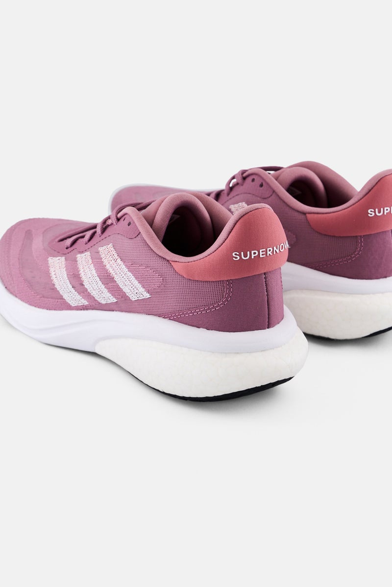 Adidas Women Supernova 3 Lace Up Running Shoes, Mauve  - Image 3