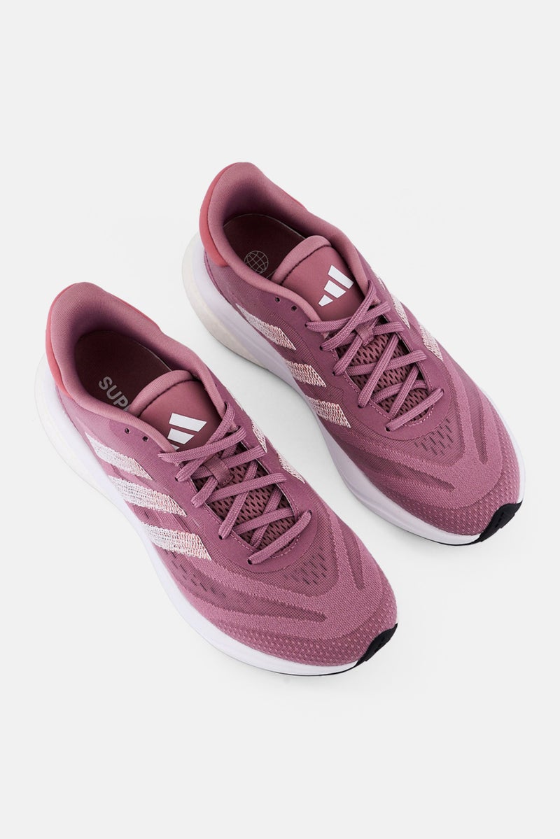 Adidas Women Supernova 3 Lace Up Running Shoes, Mauve  - Image 2