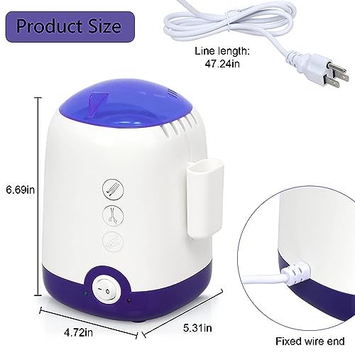 GoLashFun Nail Tool Sterilizer Machine,High Temperature Sterilization Nail Tool Cleaning Pot for Manicure Nail Salon Nipper Hair Cutting Scissors Cleaning Equipment (Blue with Storage Container) - Image 3