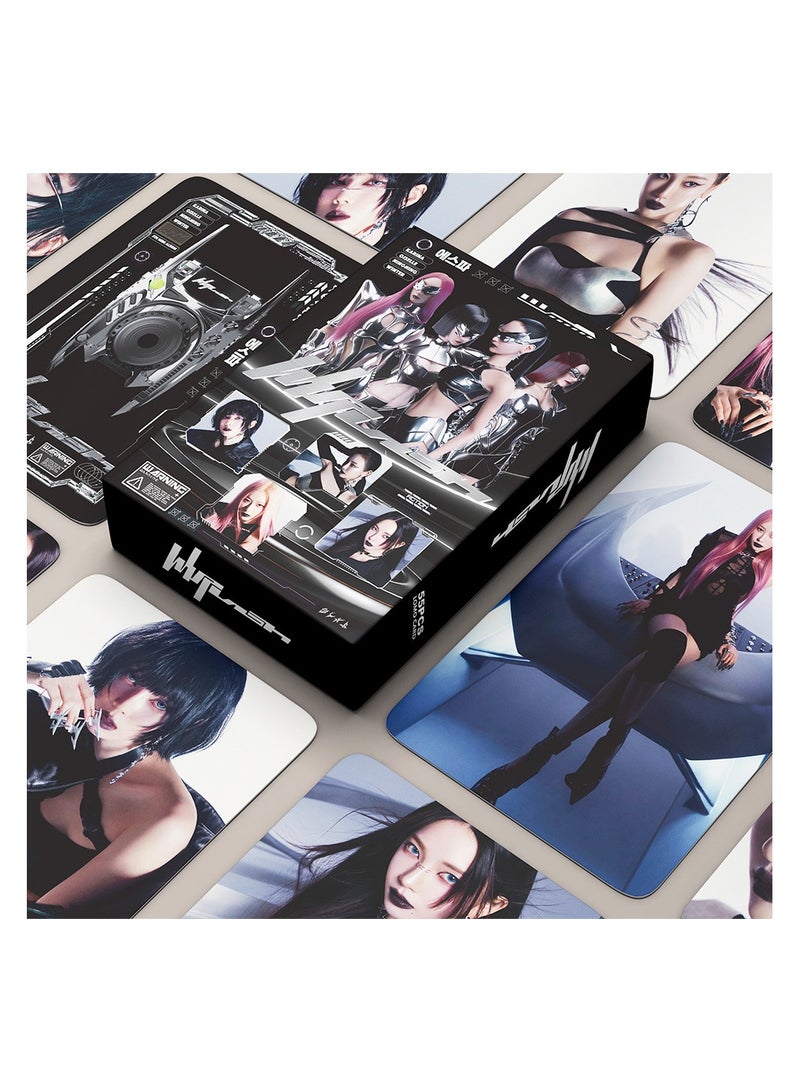 NIBEMINENT 55 Pcs Kpop Aespa Whiplash Lomo Cards Card For Fans Collection Gifts - Image 1