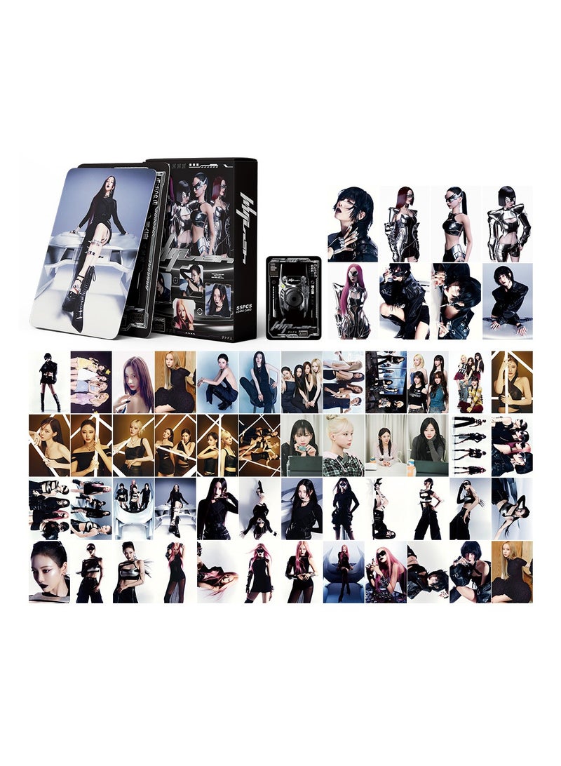 NIBEMINENT 55 Pcs Kpop Aespa Whiplash Lomo Cards Card For Fans Collection Gifts - Image 2