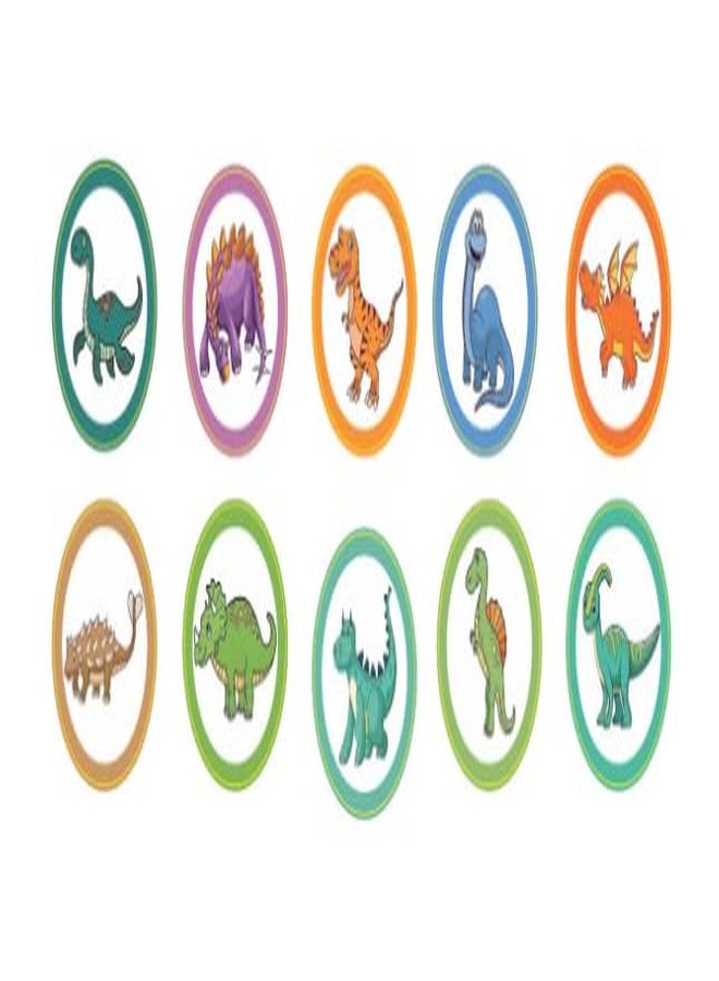 NURTUREBLOOM 100% Dissolvable Potty Training Target Stickers for Toddlers, Boy or Girl, 9+ Months, 1 Pack of 50 Stickers, Dinosaur Design, Biodegradable - Image 1