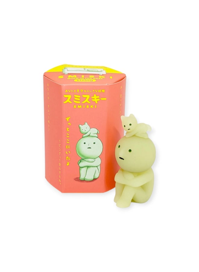 Smiski Living Series Collectible Figure - Glow-in-the-Dark Home Theme Mystery Blind Box Cute Desk & Room Décor