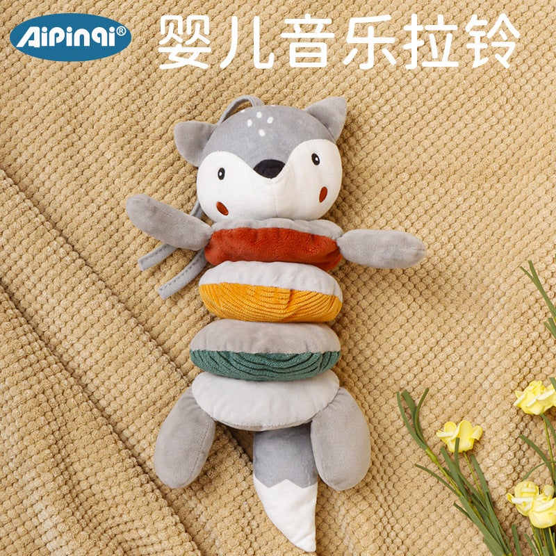 Aipinqi Baby Early Education Pull-String Musical Octagon Plush Toy - Bed Hanging, Perfect for Infants (0-3 Years) - Image 4