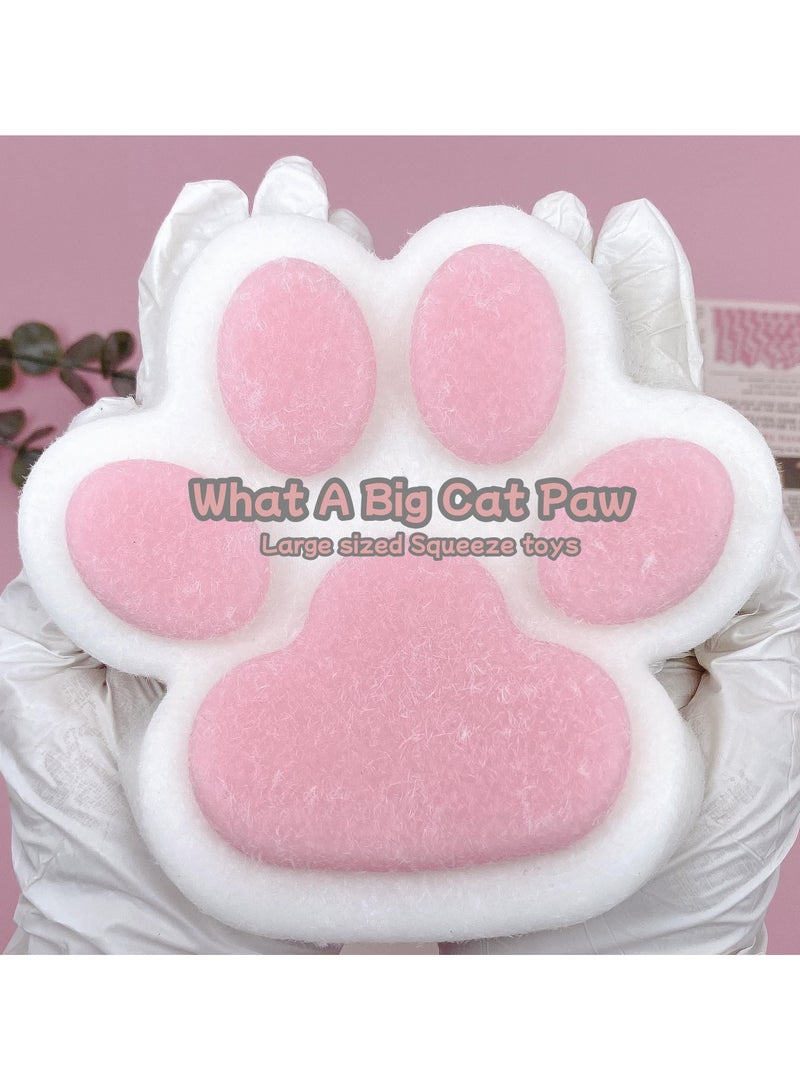 بيبي لاند لعبة إسفنجية على شكل مخلب قطة كبيرة مقاس 13 سم × 13 سم، إسفنجية كبيرة الحجم للعائلة، إسفنجية لطيفة وناعمة من السيليكون على شكل مخلب قطة كبيرة، ألعاب حسية لتخفيف التوتر هدايا للبالغين والأطفال - Image 3
