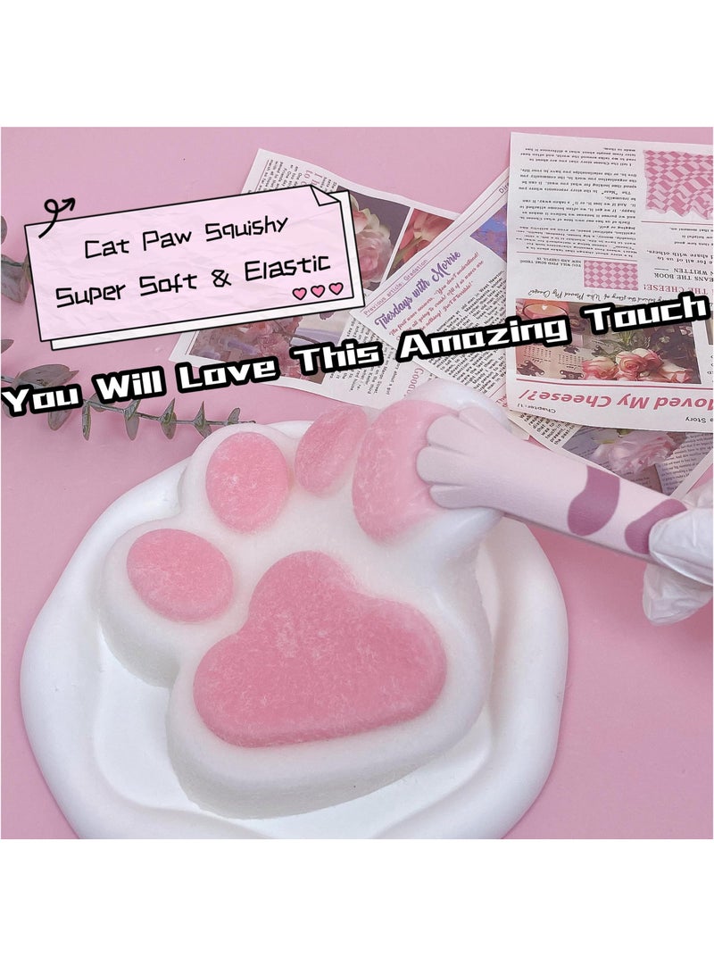 بيبي لاند لعبة إسفنجية على شكل مخلب قطة كبيرة مقاس 13 سم × 13 سم، إسفنجية كبيرة الحجم للعائلة، إسفنجية لطيفة وناعمة من السيليكون على شكل مخلب قطة كبيرة، ألعاب حسية لتخفيف التوتر هدايا للبالغين والأطفال - Image 5