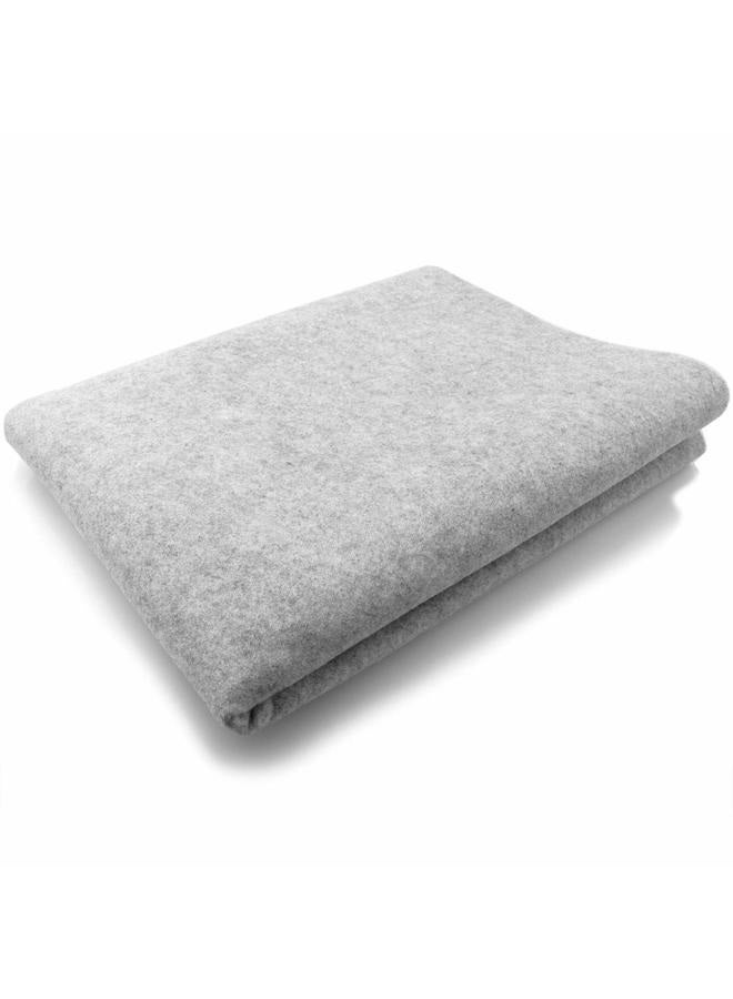 Ruiwaer Chinese Calligraphy Drawing Felt Mat, Sumi Xuan Paper Painting Felt Desk Pad for Practice Calligraphy Traditional Chinese Painting (80 x 120 cm), Grey - Image 1