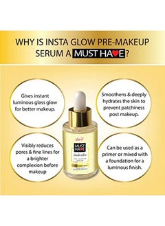 Must Have Insta Glow Premakeup Serum L With 24K Gold L Hydrates Primes Gives Luminous Glass Glow - pzsku/ZF4EA69A9BB30A103BC0AZ/45/_/1658555653/b28c8b6c-234f-42d4-8565-7d81fb31a4f2