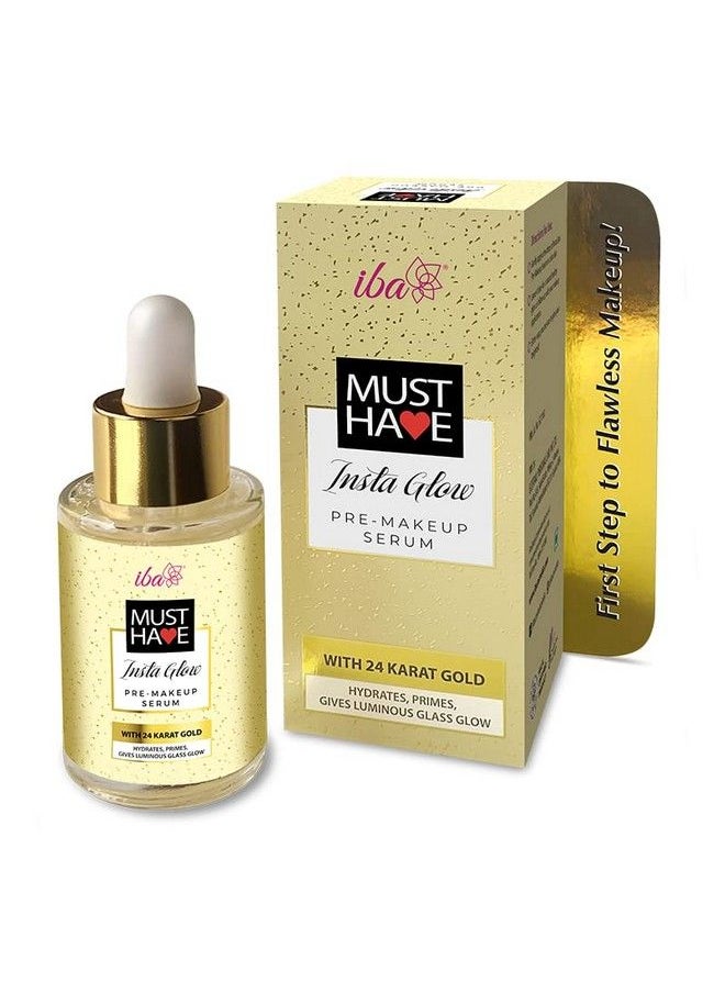 Iba Must Have Insta Glow Premakeup Serum L With 24K Gold L Hydrates Primes Gives Luminous Glass Glow  - Image 2