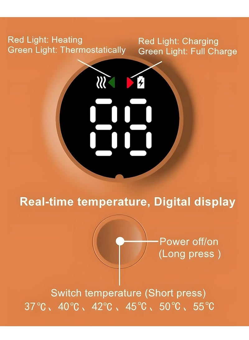عام سخان زجاجات محمول للسفر، تسخين سريع، سخان زجاجات للسفر مع شاشة عرض درجة الحرارة المدعومة بالبطارية - Image 2