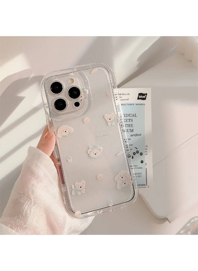 NIBEMINENT Hairband Puppy Protective TPU Case Cover For iPhone 16 Plus - Image 2