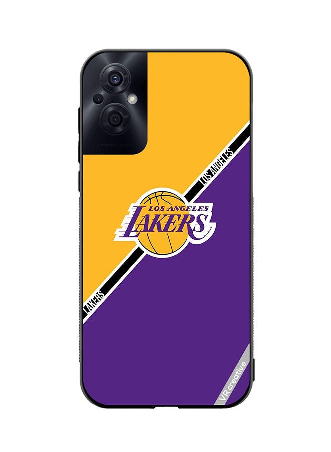 VR CREATIVE Protective Case Cover For Oppo Reno8 Z Los Angeles Lakers Design Multicolour - Image 1