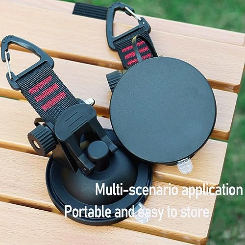 Pioleackflew 4Pcs Heavy Duty Suction Cup with Security Hooks - Outdoor Strong Suction Cups Multipurpose Car Camping Accessories Suction Cup Anchor for Car Awning Boat Camping Trap Tie Down - Image 5