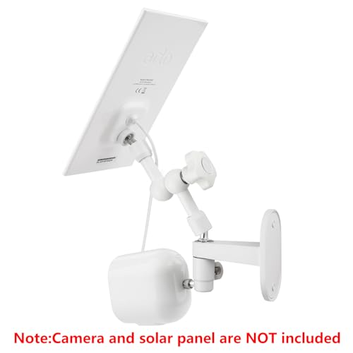 ALERTCAM 2-in-1 Wall Mount for Arlo Solar Panel and Arlo Pro/Pro 2/Pro 3/Pro 4/Ultra Security Camera, Adjustable Angle to Get Maximum Sunlight for Your Solar Panel - Image 3