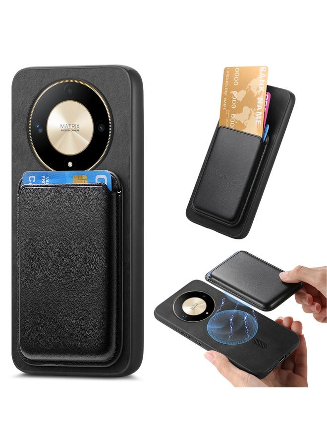 S-TOP Case For Honor X9b / Magic6 Lite 5G Retro Magsafe Card Bag PU Back Cover Phone Case - Image 1