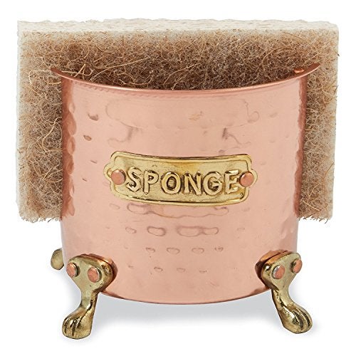 Mud Pie Kitchen Sponge Holder Caddy, Copper - Image 3