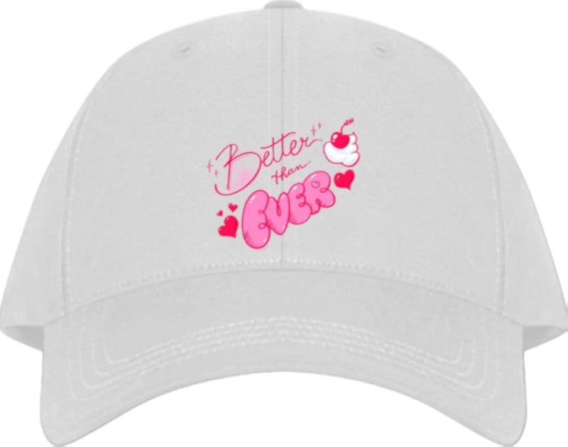 Better than ever Planets unisex baseball cap White