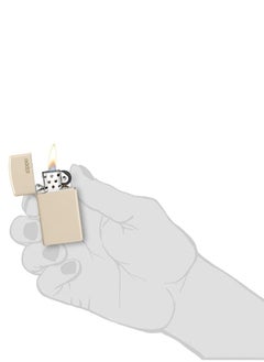 Zippo Slim Flat Sand Zippo Logo Windproof Lighter  - Image 5