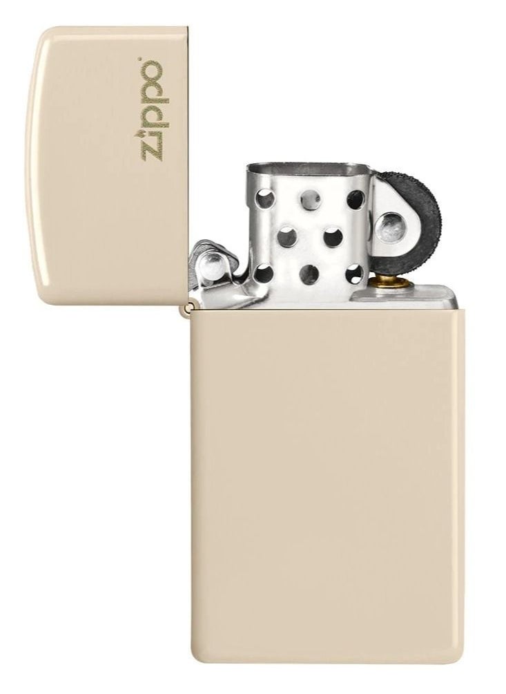 Zippo ولاعة مقاومة للرياح بشعار Zippo رفيعة ومسطحة  - Image 4