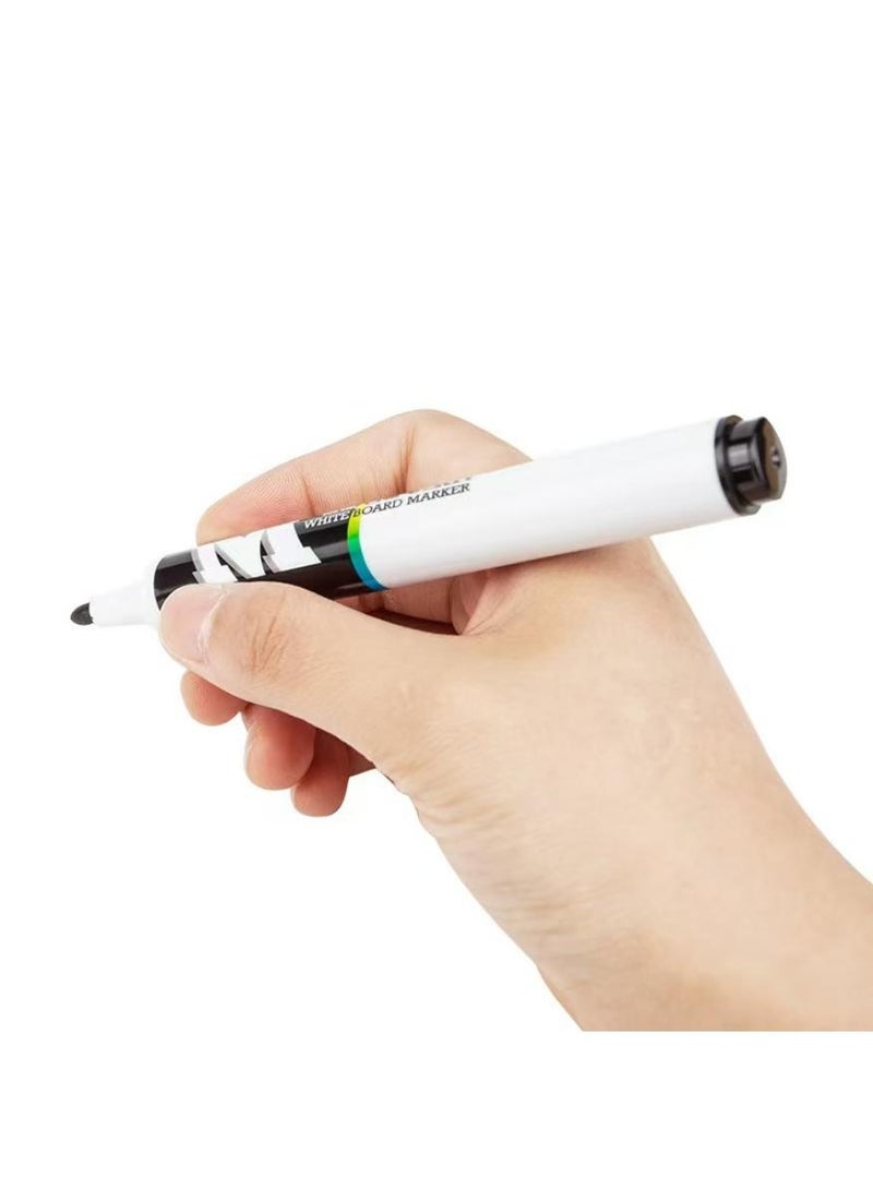 ام اند جي 10 عبوات من أقلام المسح الجاف سوداء اللون، مجموعة أقلام تحديد السبورة البيضاء 2 مم، مثالية للعروض التقديمية الاحترافية والفصول الدراسية والمكاتب، حبر منخفض الرائحة، سريع الجفاف، سهل المسح - أقلام تحديد السبورة السوداء - Image 5