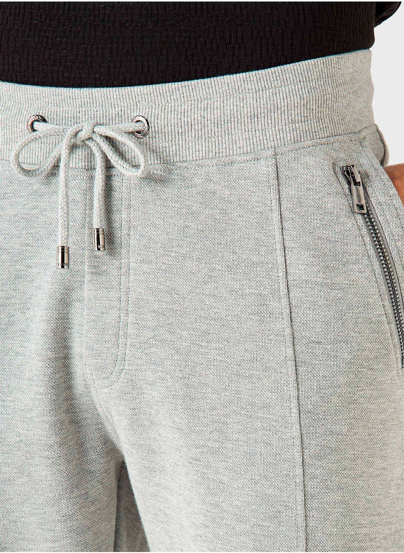 Iconic - Iconic Textured Joggers with Drawstring Closure an - Image 1