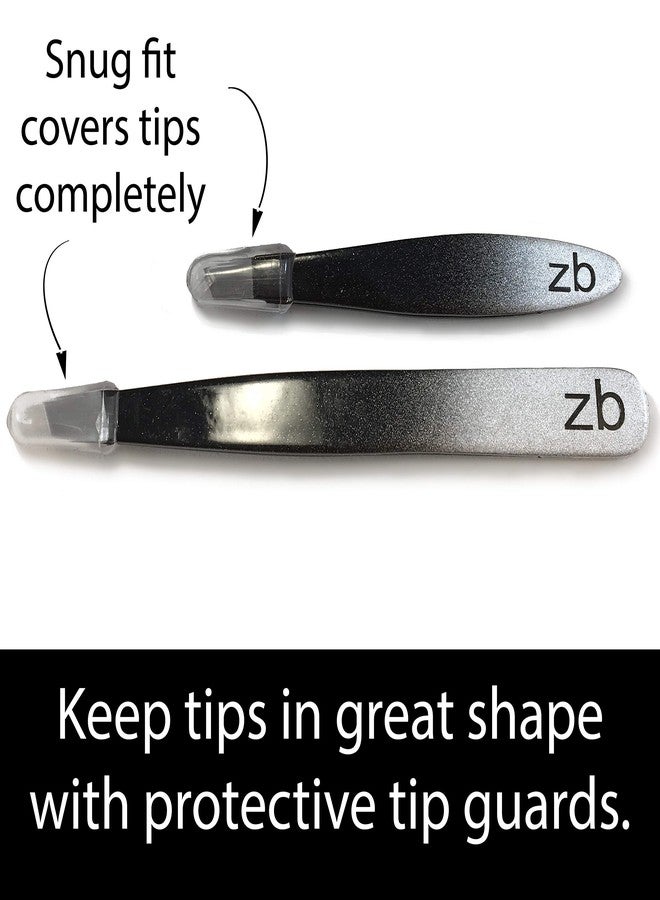 Zizzili Basics Tweezer Set - Limited Edition Ombre - Classic + Mini Slant - Best Tweezers for Eyebrow, Facial Hair Removal and your Precision Needs - Image 5