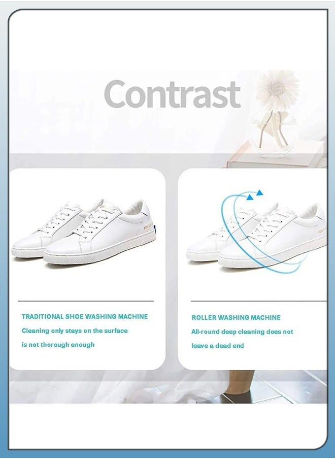 DBLEW Portable Electrical Small Household Shoe Washing Machine Sanitizer 360° Cleaning 10 Minutes Fast Wash with Safe Material Artifact Brush  - Image 5