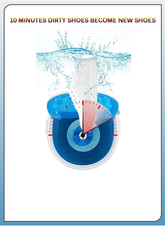 DBLEW Portable Electrical Small Household Shoe Washing Machine Sanitizer 360° Cleaning 10 Minutes Fast Wash with Safe Material Artifact Brush  - Image 3
