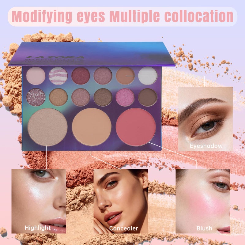 LAZORA Makeup Kit for Teen Girls Makeup Sets for Girls 10-12 Essential Bundle Include 20 Color Eyeshadow Palette Makeup Kit for Teenagers - Image 3