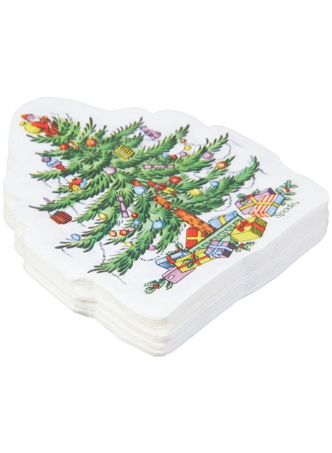 C.R. Gibson TW7-25514DC Spode Pinecone Disposable Paper Lunch Napkins for Christmas Parties, 6" x 6", Multicolor, 20 Pieces - Image 5
