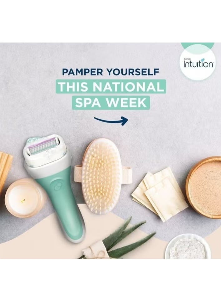 schick Intuition Sensitive Care Razor for Women with 2 Moisturizing Replaceable Razor Blades - Image 3