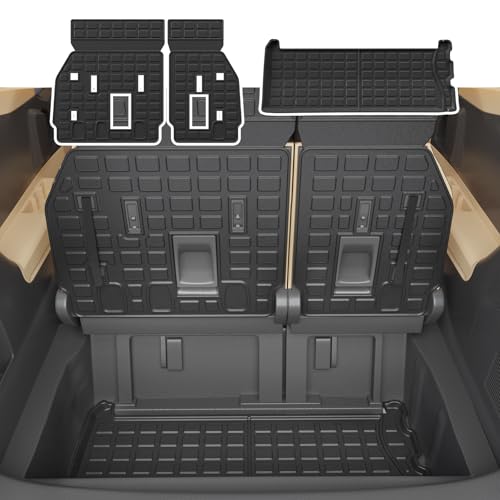 Thinzyou Cargo Mat Compatible with 20212025 2026 Toyota Sienna 78 Seats Cargo Liner Cargo Mat Trunk Mat Trunk Liner Back Seat Cover 2024 Sienna Accessories Upgrade Trunk MatBackrest Mats - Image 1